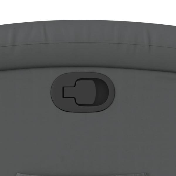 Relaxsessel Grau Kunstleder