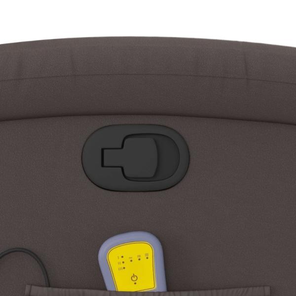 Massagesessel Relaxsessel Dunkelbraun Echtleder