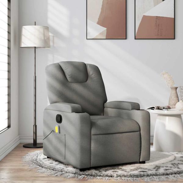 ARDEBO.de - Massage-Relaxsessel, Stoff, Dunkelgrau