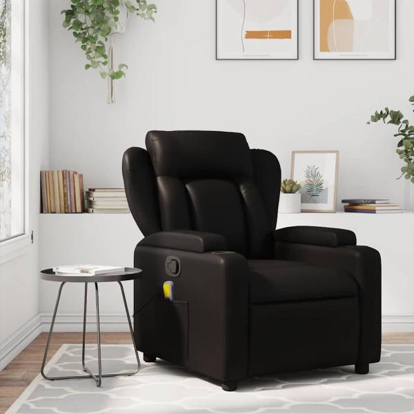 ARDEBO.de - Massage-Relaxsessel, Kunstleder, Schwarz