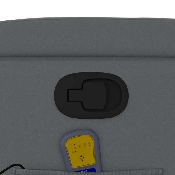 Massagesessel Relaxsessel Grau Kunstleder