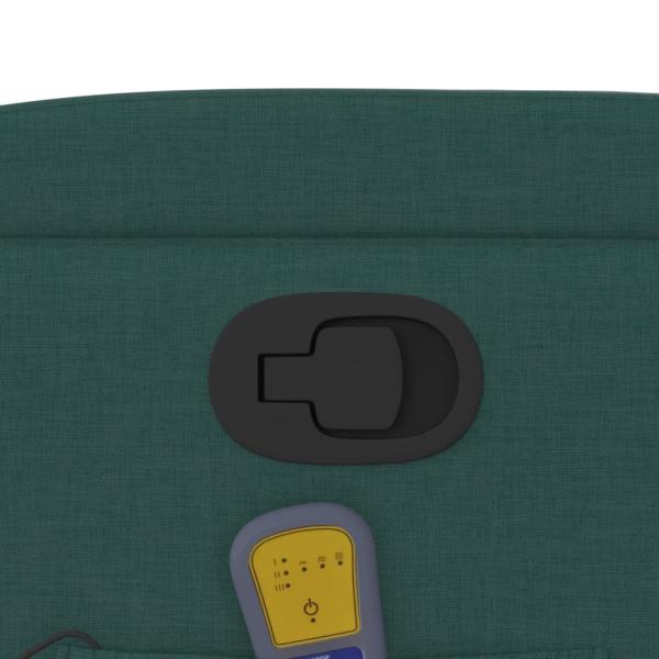 Massage-Relaxsessel, dunkelgrüner Stoff