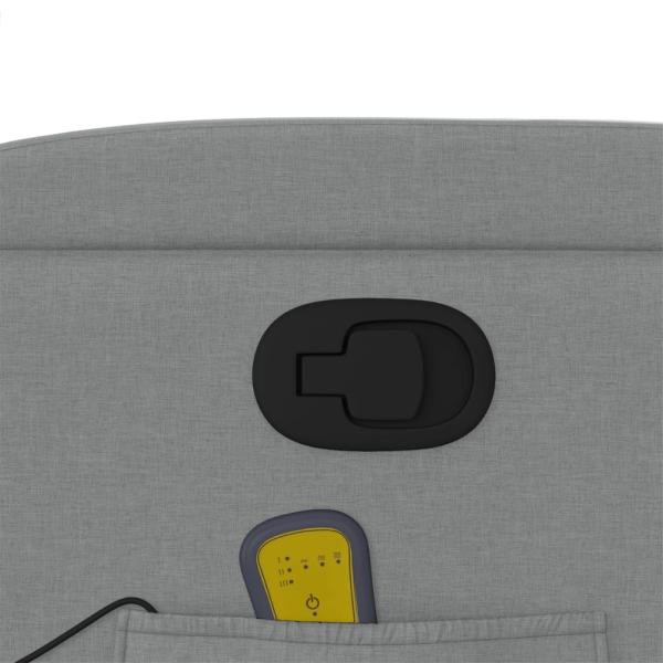 Massage-Relaxsessel, hellgrauer Stoff