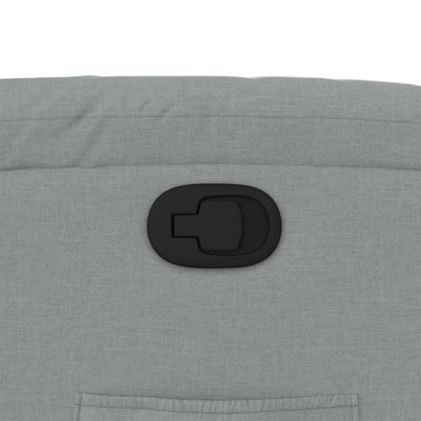 Relaxsessel, hellgrauer Stoff