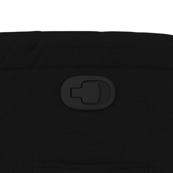 Relaxsessel, schwarzer Stoff