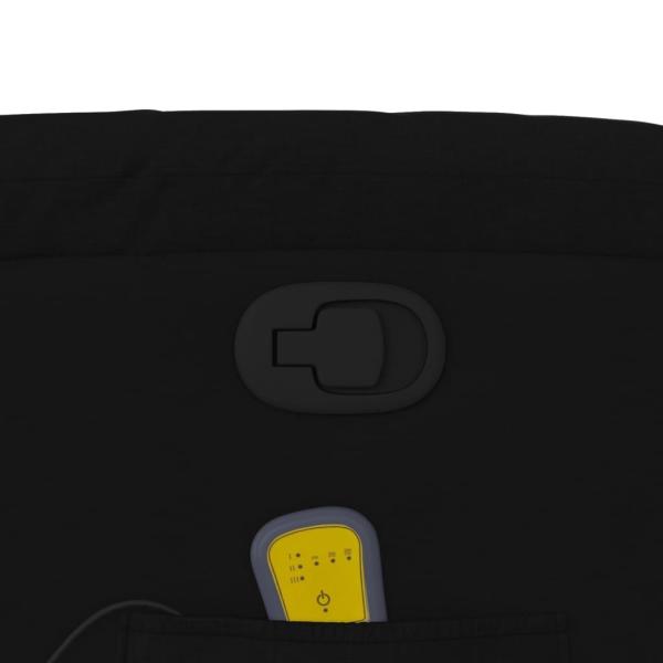 Massage-Relaxsessel, schwarzer Stoff