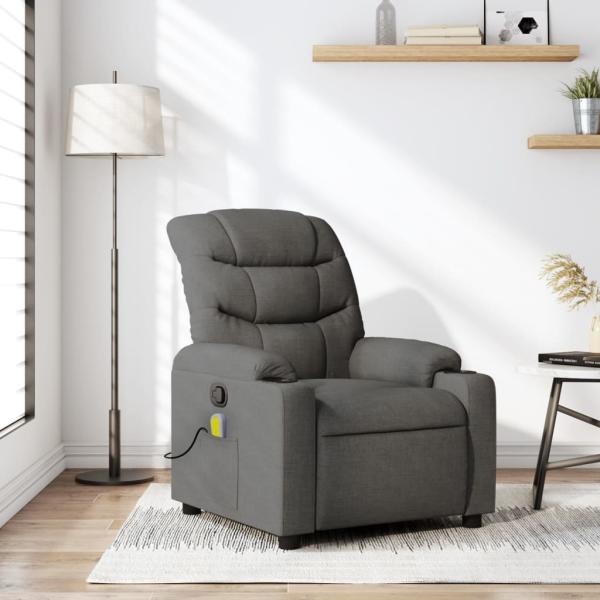 ARDEBO.de - Massage-Relaxsessel, Stoff, Dunkelgrau