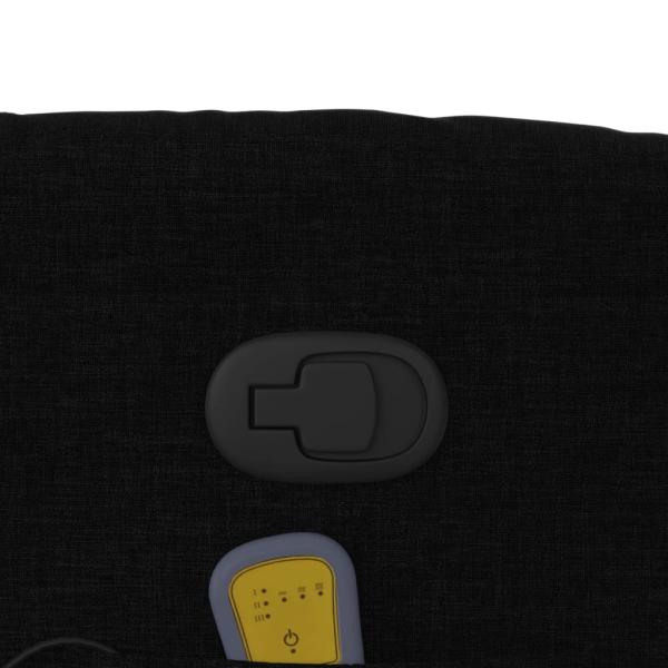 Massage-Relaxsessel, schwarzer Stoff