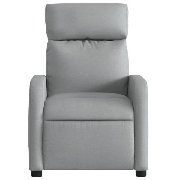 Massage-Relaxsessel Hellgrau Stoff