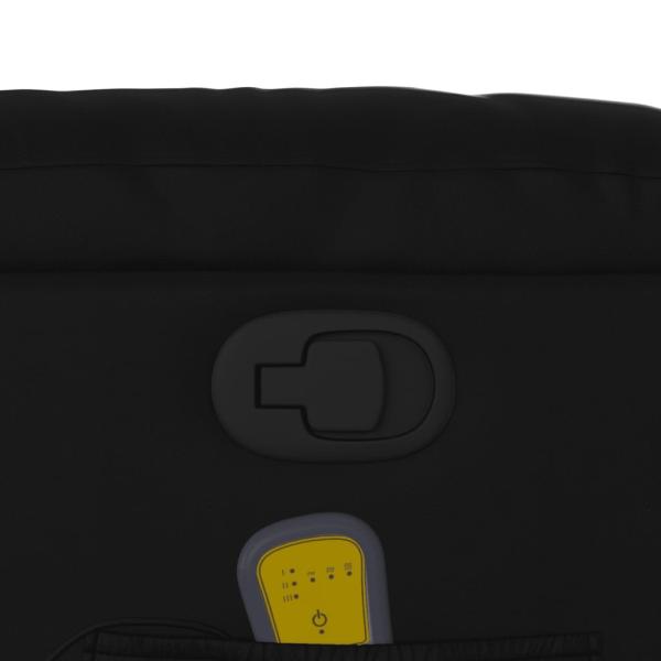 Massage-Relaxsessel, Kunstleder, Schwarz