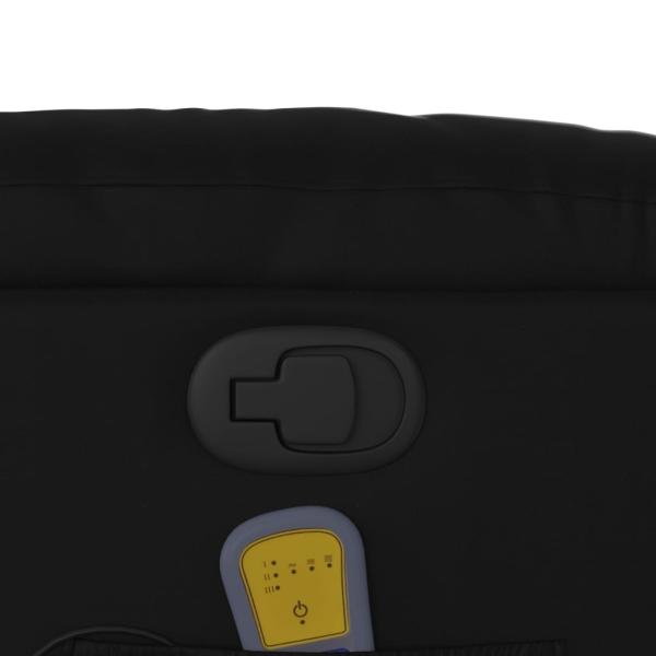 Massage-Relaxsessel, Kunstleder, Schwarz