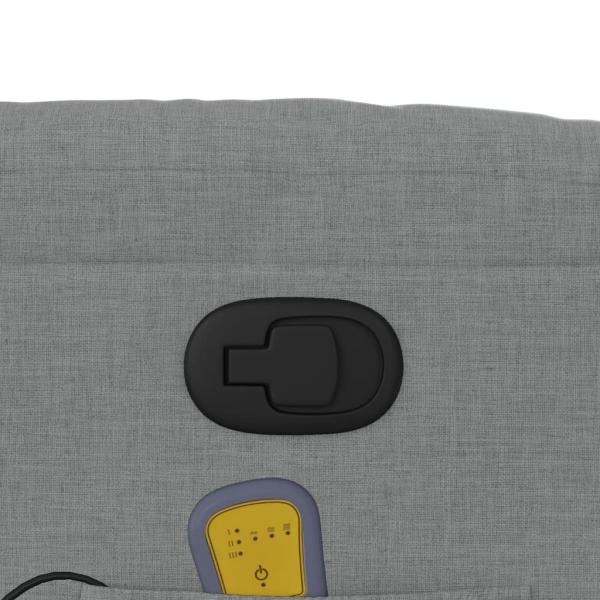 Massage-Relaxsessel, hellgrauer Stoff