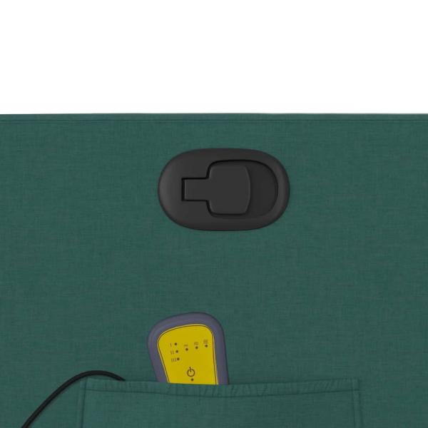 Massage-Relaxsessel, dunkelgrüner Stoff