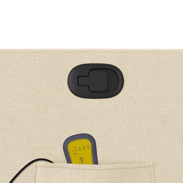 Massage-Relaxsessel, cremefarbener Stoff