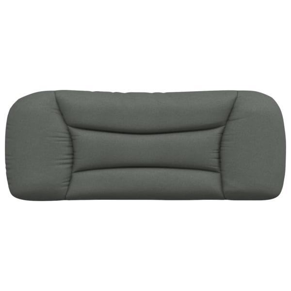 Kopfteilkissen "Hvar" Dunkelgrau 100 cm Stoff