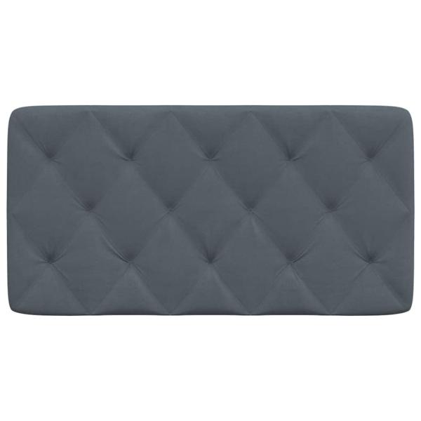 Kopfteilkissen Dunkelgrau 100 cm Samt