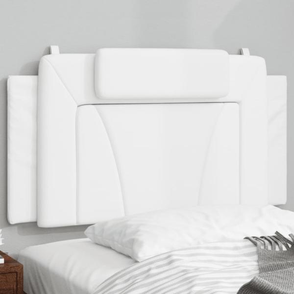 ARDEBO.de - Kopfteilkissen "Viana" Weiß 100 cm Kunstleder