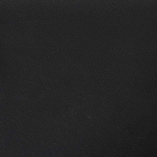 Bettgestell ohne Matratze Schwarz Vollkunstleder