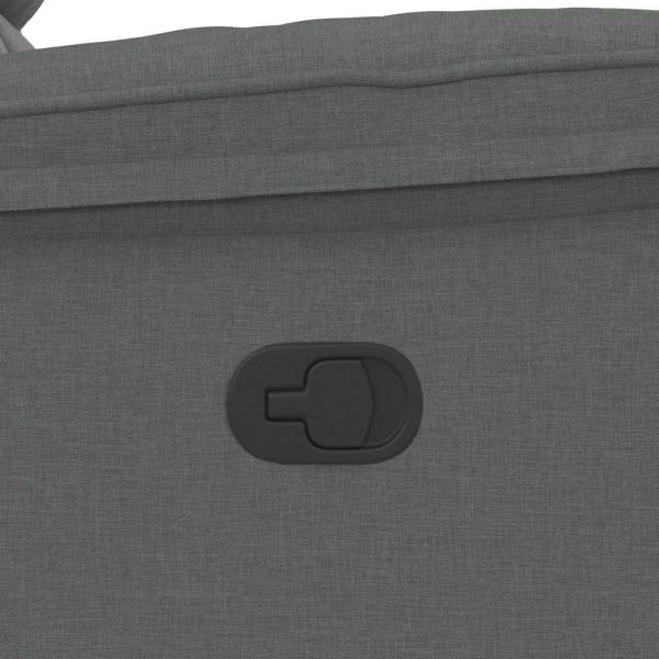 Massage-Relaxsessel, Stoff, Dunkelgrau