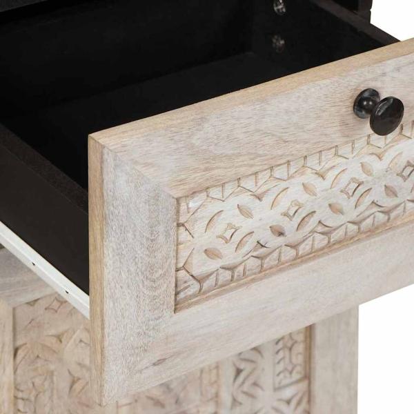 Badezimmermöbel Set mit Schubladen 3 pcs Weiß 38 x 33 x 160 cm