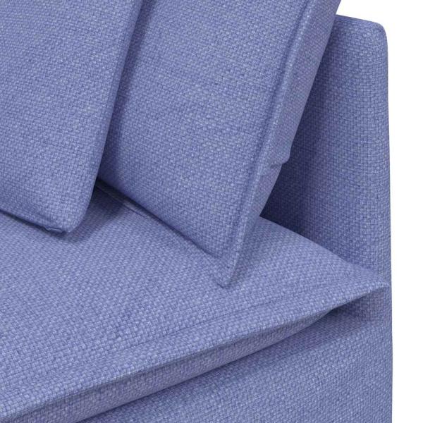 ARDEBO.de - Modulares Sofa mit Kissen Stoff Jeansblau