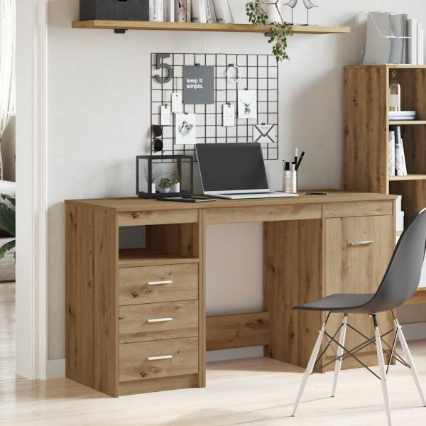 Schreibtisch mit Schrank Artisan Oak Engineered Wood