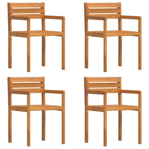 5-teiliges Garten-Ess-Set aus Massivholz Akazie