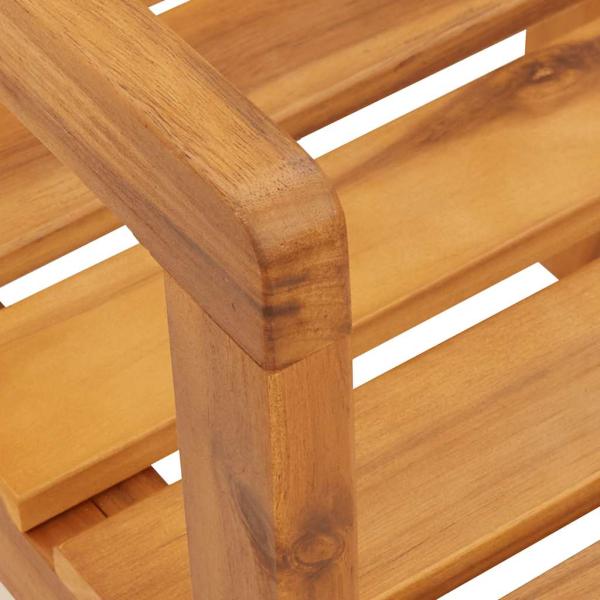 5-teiliges Garten-Ess-Set aus Massivholz Akazie