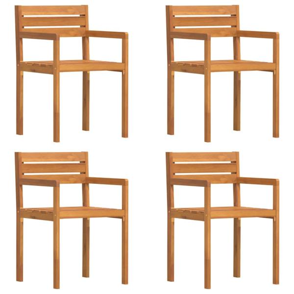 5-teiliges Garten-Ess-Set aus Massivholz Akazie