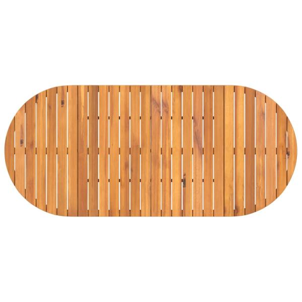 7-teiliges Garten-Ess-Set aus Massivholz Akazie