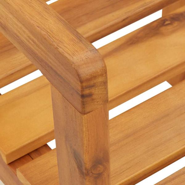 7-teiliges Garten-Ess-Set aus Massivholz Akazie