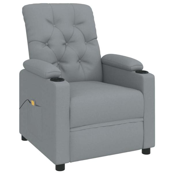 ARDEBO.de - Massage-Relaxsessel, hellgrauer Stoff