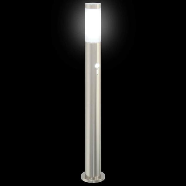 Pollerleuchten mit Sensor 3er 80 cm Edelstahl IP44