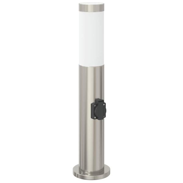 ARDEBO.de - Pollerleuchte mit Auslass 50 cm Edelstahl IP44