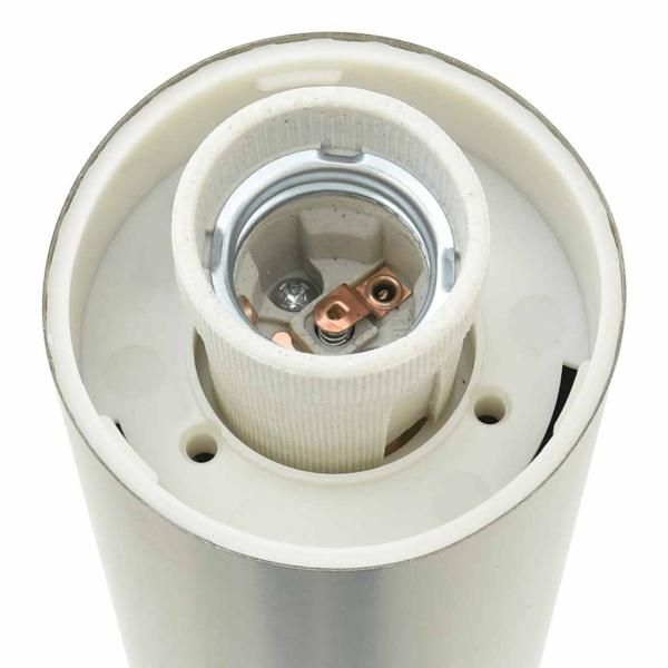 Pollerleuchte mit Sensor und Steckdose 110 cm Edelstahl IP44