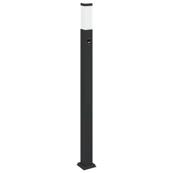 Pollerleuchte mit Sensor 110 cm Schwarz IP44