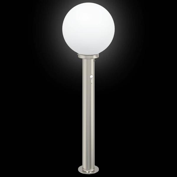 Pollerleuchten mit Sensor 3 Stk. 80 cm Edelstahl IP44