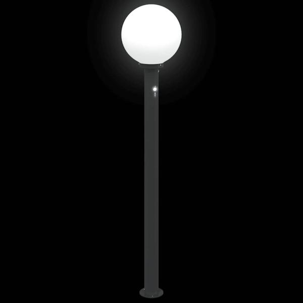 Pollerleuchte mit Sensor 120 cm Schwarz IP44