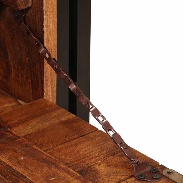 Schuhschrank Braun 90 x 38 x 45 cm recyceltes Massivholz