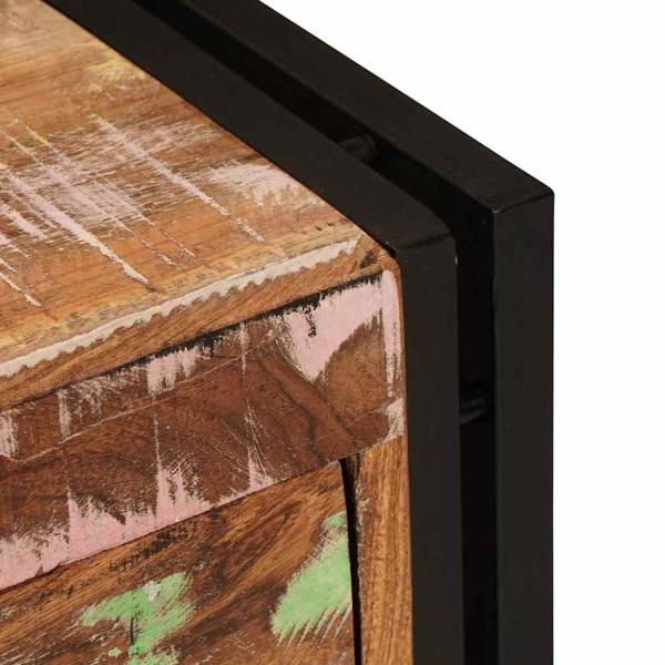 Schuhschrank Braun 90 x 38 x 45 cm recyceltes Massivholz