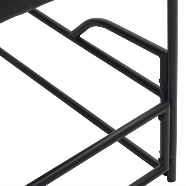 Gartenliege Anthrazit 87x74x73 cm Stahl und Textilene