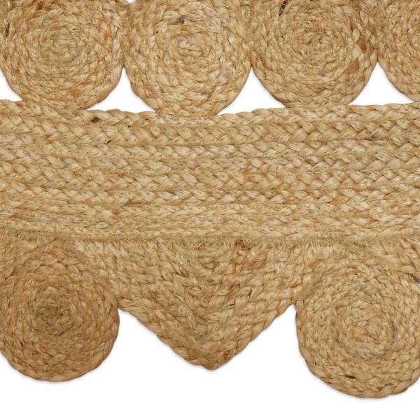 Teppich Beige 100 x 152 cm Jute