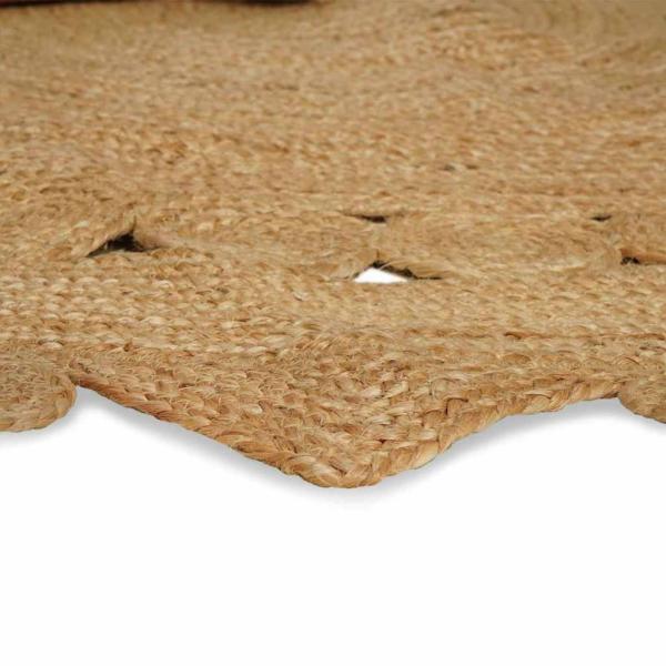 Teppich Beige 152 x 245 cm Jute