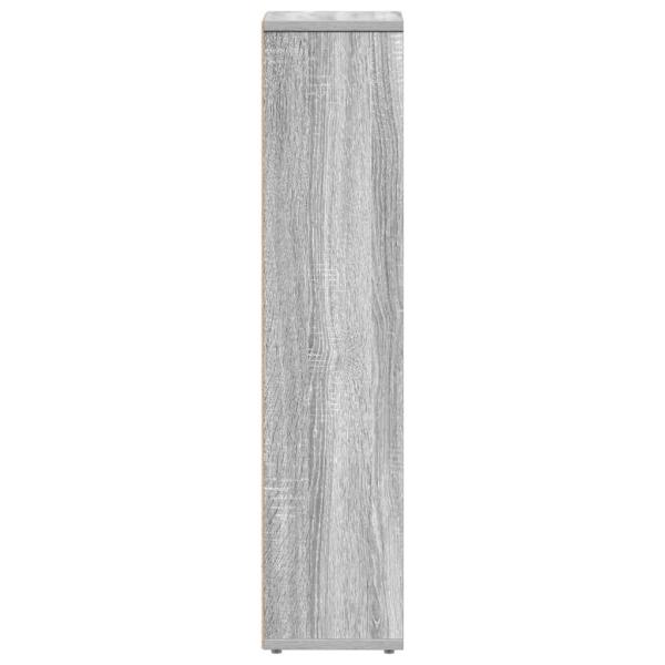 Badezimmerschrank mit Rollenhalter Grau Sonoma 20,5x20x90 cm
