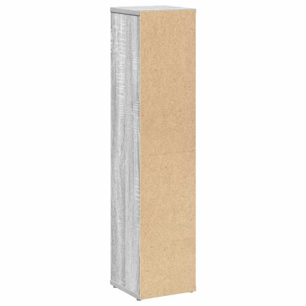 Badezimmerschrank mit Rollenhalter Grau Sonoma 20,5x20x90 cm