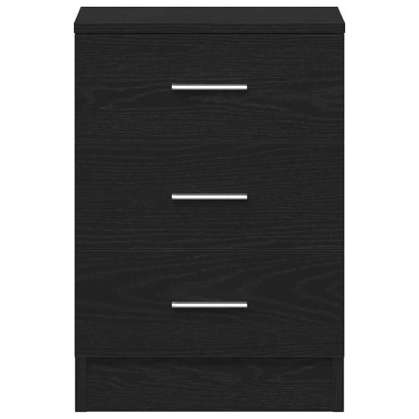 Nachttische 2 Stk. Schwarze Eiche 38x35x55 cm Holzwerkstoff