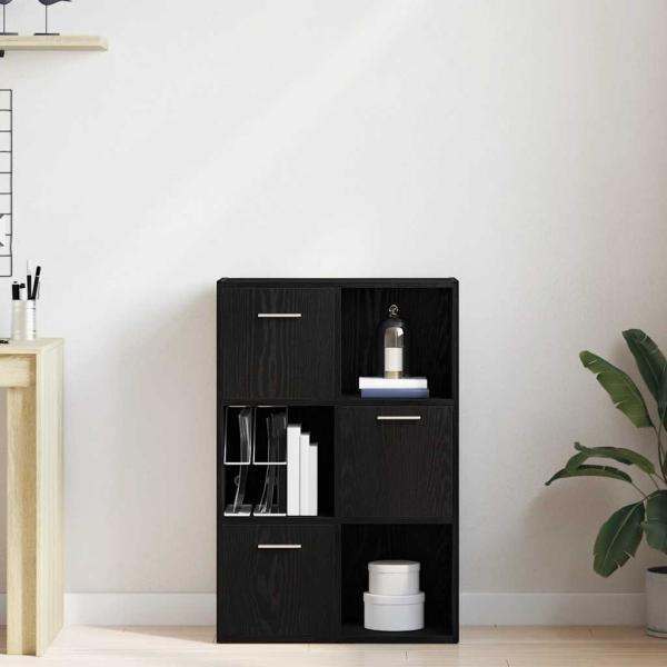 Bücherregal/Raumteiler Schwarze Eiche 60,5x30x90cm Holzwerkstoff