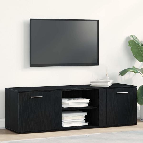 ARDEBO.de - TV-Schrank Schwarze Eiche 120x34x37 cm Holzwerkstoff