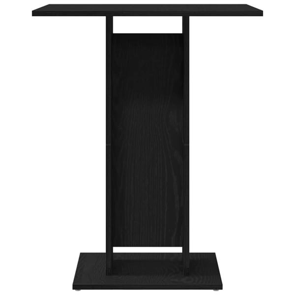 Bistrotisch Schwarze Eiche 60x60x75 cm Holzwerkstoff