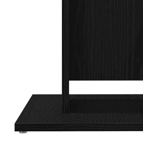 Bistrotisch Schwarze Eiche 60x60x75 cm Holzwerkstoff